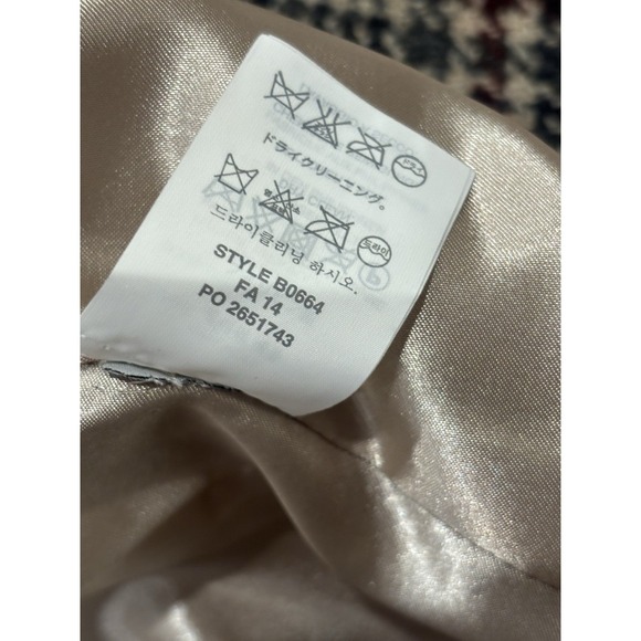 J Crew School Boy Blazer 10 Plaid Houndstooth Wool Blend Academia Preppy - Picture 11 of 12